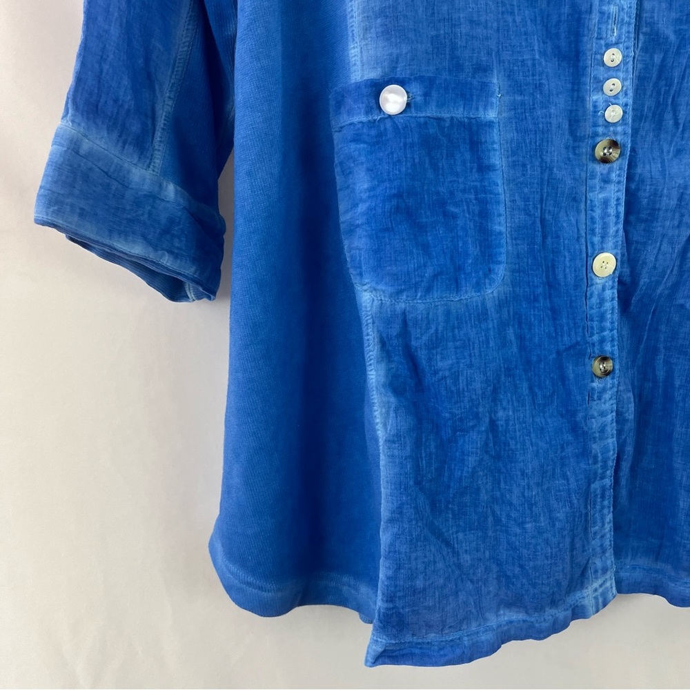 Parsley And Sage Button Up 3/4 Sleeve Blouse - image 7